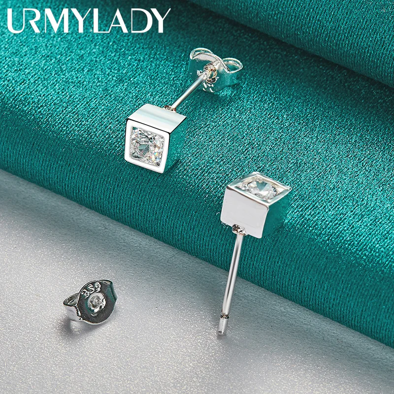 URMYLADY 925 Sterling Silver Square Zircon Earring Stud Earrings for Women Charm Wedding Engagement Fashion Jewelry
URMYLADY 925 Sterling Silver Square Zircon Earring Stud Earrings for Women Charm Wedding Engagement Fashion Jewelry