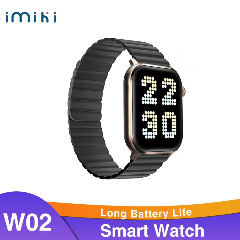 IMILAB W02 Smart Watch 280mAh Long Battery Life Bluetooth Calling 1.85 Inch Sports Tracking Blood Oxygen Monitoring
IMILAB W02 Smart Watch 280mAh Long Battery Life Bluetooth Calling 1.85 Inch Sports Tracking Blood Oxygen Monitoring