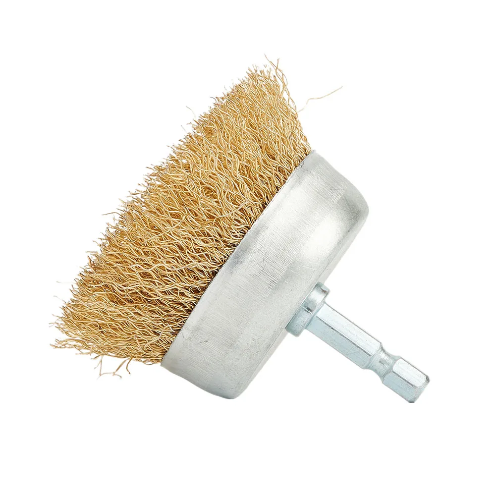 Hex Wire Cup Brush Wire Cup Brush With 1/4 Inch 4500 RPM Brass Plated Steel Wire For Electric Drill Grinding Rust Tool
Hex Wire Cup Brush Wire Cup Brush With 1/4 Inch 4500 RPM Brass Plated Steel Wire For Electric Drill Grinding Rust Tool