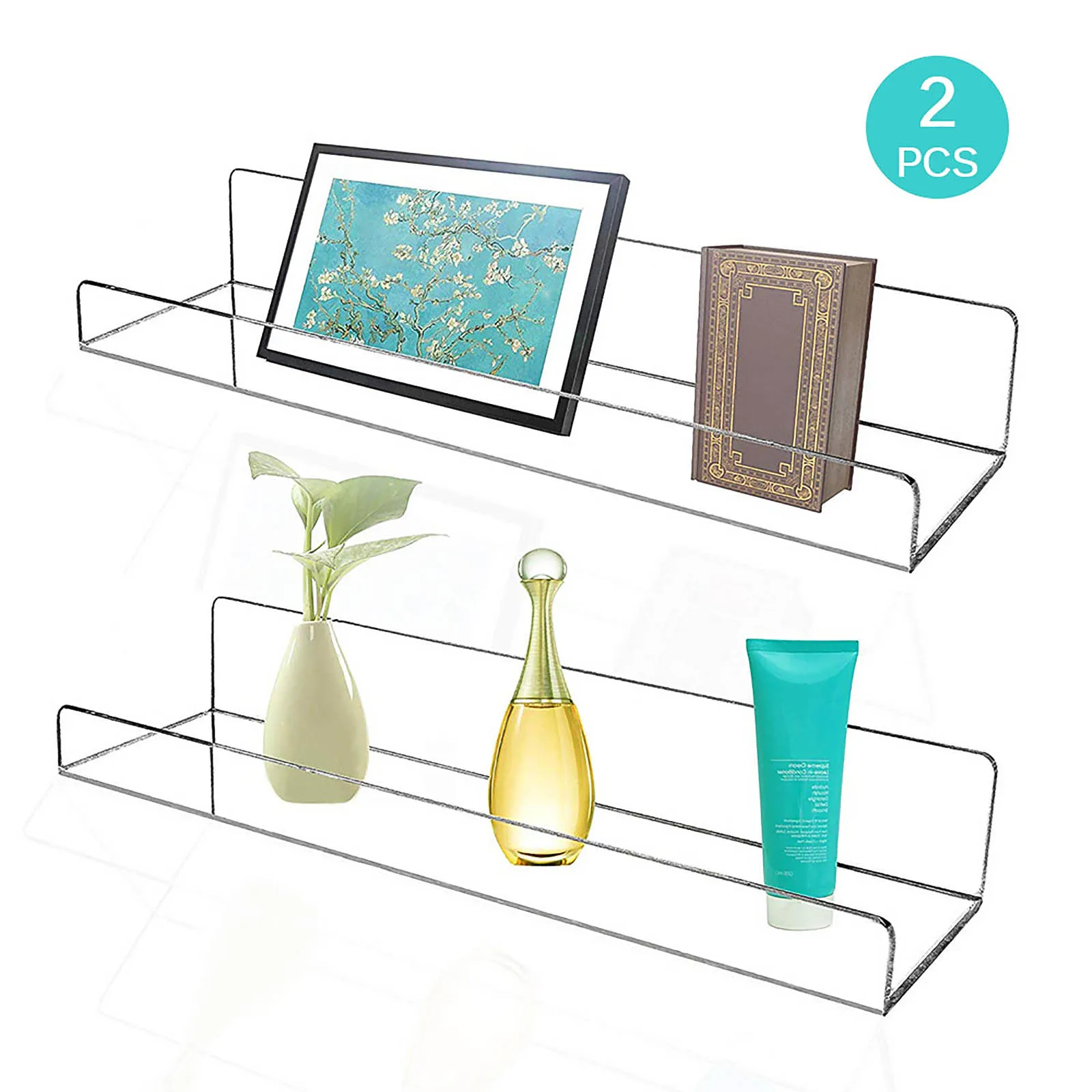 2/3/4Pcs Acrylic Wall Shelves Transparent Bathroom Storage Rack Shampoo Hanging Shelves for Home Bathroom Sundries Cosmetics
2/3/4Pcs Acrylic Wall Shelves Transparent Bathroom Storage Rack Shampoo Hanging Shelves for Home Bathroom Sundries Cosmetics