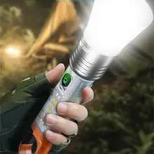 Smiling Shark SD-0718 Flashlight COB Portable Torch Light Rechargeable Waterproof Flash Light for Camping Hiking Outdoors