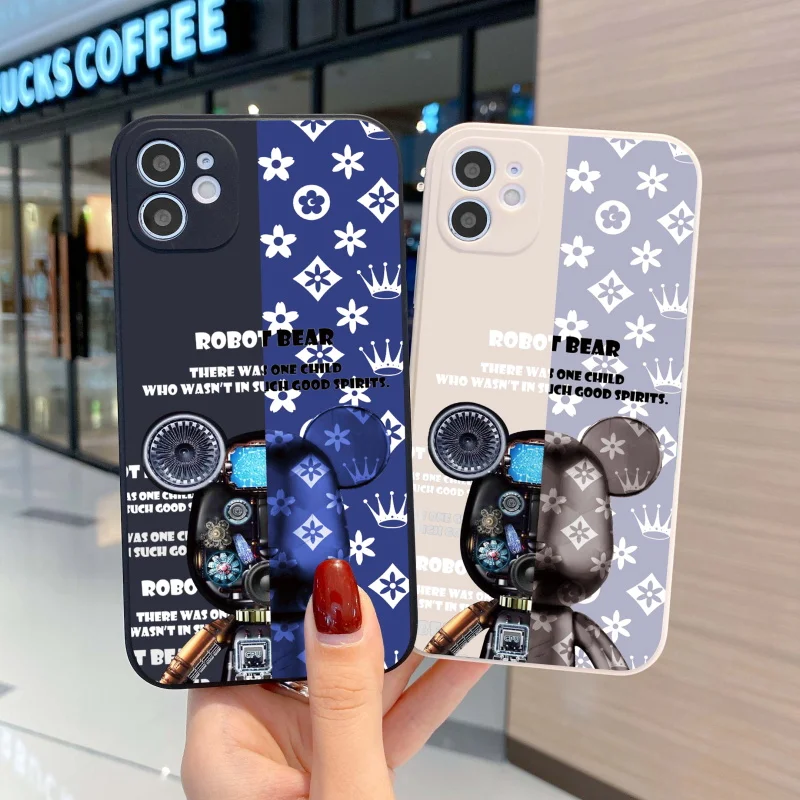 Mechanical Bear Lens Protect Cases For iPhone 11 12 13 Pro Max 12 13 Mini XR XS Max 7 8 Plus 6S 6 Plus SE 2020 Silicone Cover
Mechanical Bear Lens Protect Cases For iPhone 11 12 13 Pro Max 12 13 Mini XR XS Max 7 8 Plus 6S 6 Plus SE 2020 Silicone Cover