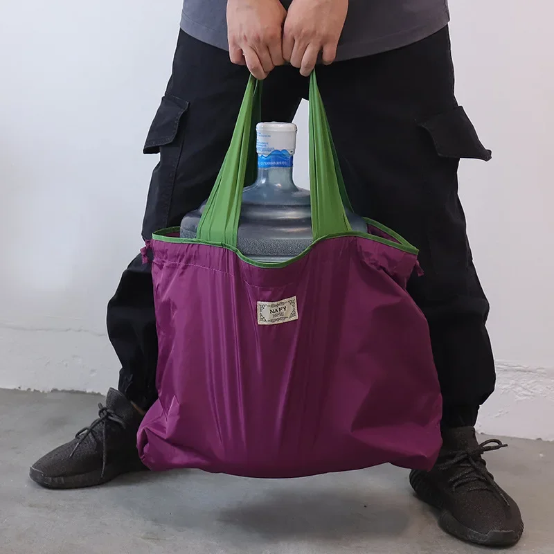 Large Capacity Reusable Grocery Bags for Women Foldable Shopping Bag Clash Drawstring Travel Shoulder Bag Lady Tote Bolso Mujer
Large Capacity Reusable Grocery Bags for Women Foldable Shopping Bag Clash Drawstring Travel Shoulder Bag Lady Tote Bolso Mujer