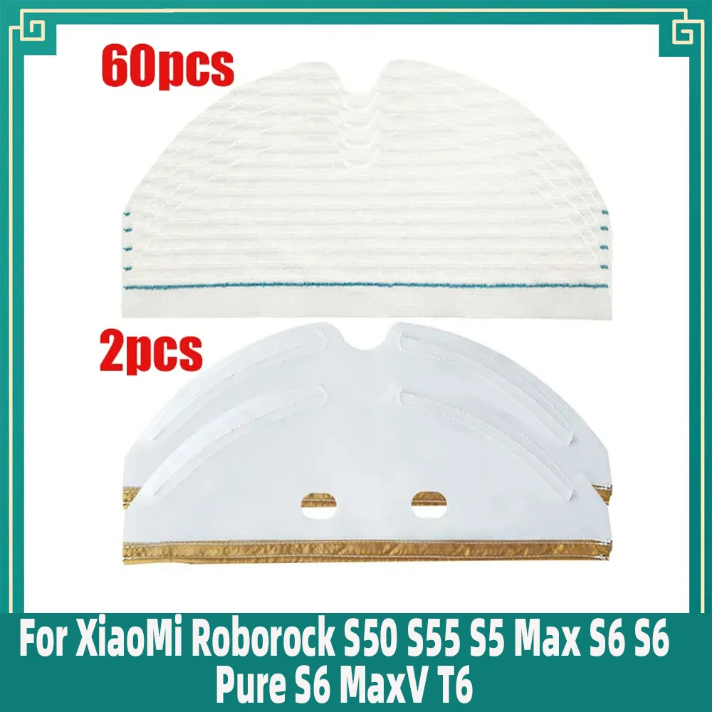For XiaoMi Roborock S50 S55 S5 Max S6 S6 Pure S6 MaxV T6 Robot Vacuum Cleaner Disposable Mop Cloth Spare Parts Accessories Kit
For XiaoMi Roborock S50 S55 S5 Max S6 S6 Pure S6 MaxV T6 Robot Vacuum Cleaner Disposable Mop Cloth Spare Parts Accessories Kit