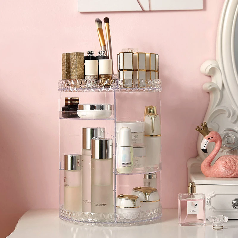 Cosmetic Storage Box Transparent Rotary Acrylic Dressing Lipstick Skin Care Brush Shelf Organizer For Cosmetics
Cosmetic Storage Box Transparent Rotary Acrylic Dressing Lipstick Skin Care Brush Shelf Organizer For Cosmetics