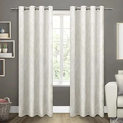 Curtains Twig Insulated Room Darkening Blackout Grommet Top Curtain Panel Pair, 54x96, Vanilla Curtains for Living Room 
Curtains Twig Insulated Room Darkening Blackout Grommet Top Curtain Panel Pair, 54x96, Vanilla Curtains for Living Room