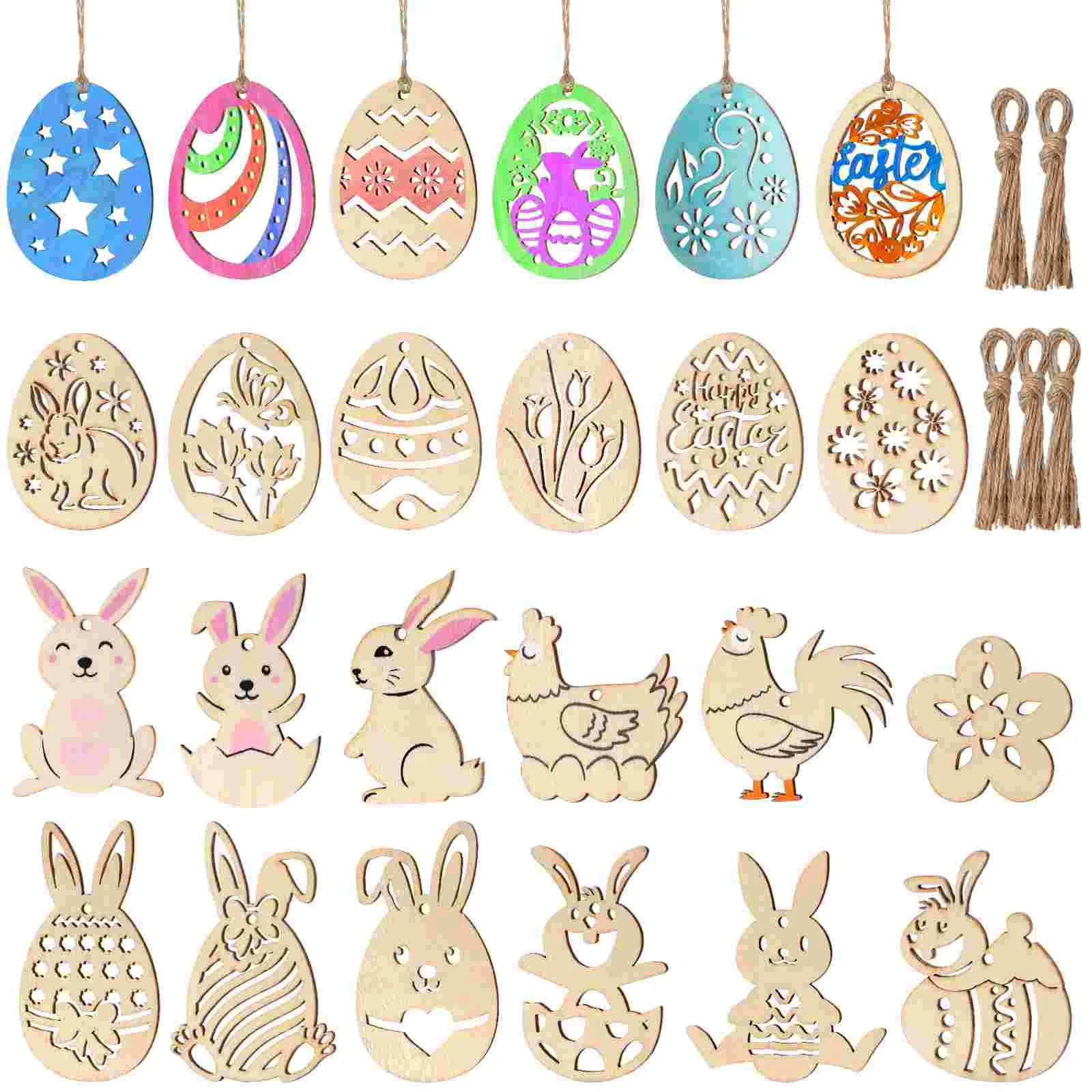 Wooden Crafts Rabbit Ornament Easter Hanging Decorations Egg Ornament Tag Unfinished Wood Pieces Wooden Slices
Wooden Crafts Rabbit Ornament Easter Hanging Decorations Egg Ornament Tag Unfinished Wood Pieces Wooden Slices