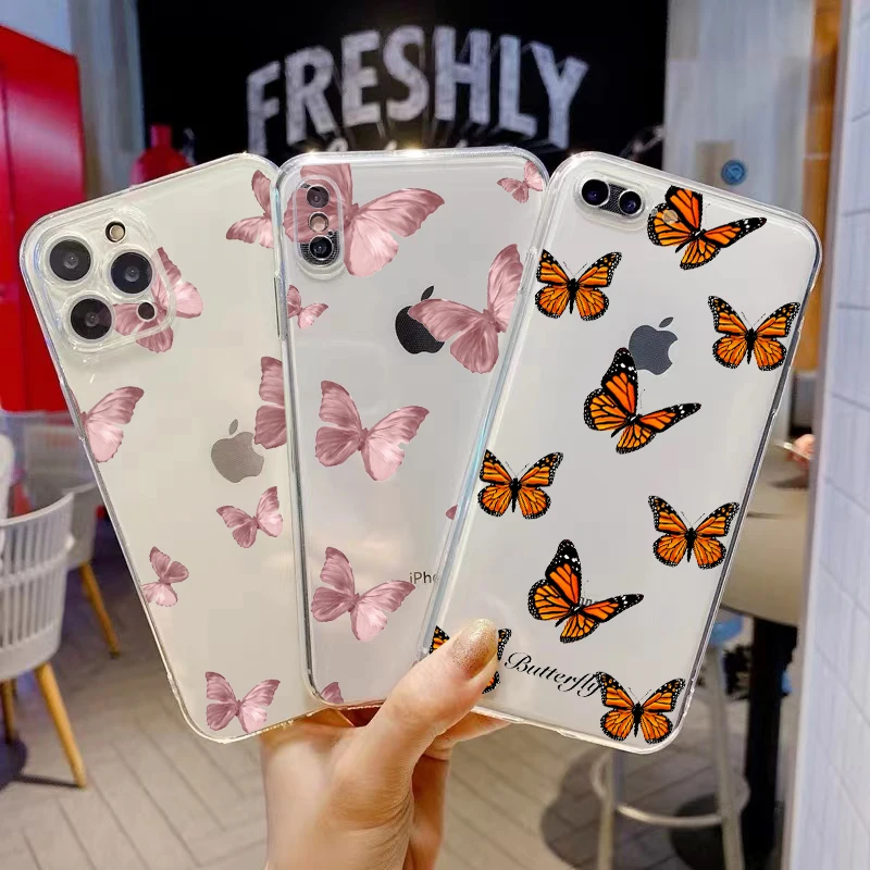 Simple Style Butterfly Phone Case For iPhone 13 12 Pro Max Mini 11 Pro X XR XS Max 6 6S 7 8 Plus Shockproof Back Black Coque
Simple Style Butterfly Phone Case For iPhone 13 12 Pro Max Mini 11 Pro X XR XS Max 6 6S 7 8 Plus Shockproof Back Black Coque