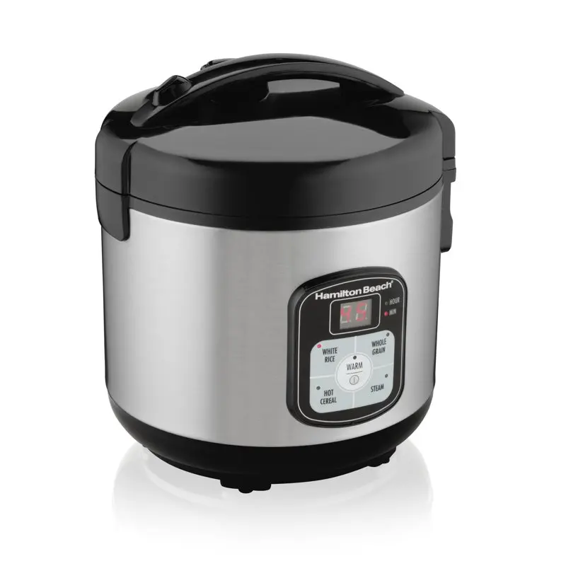 

Deluxe 8 Cup Capacity Rice Cooker & Food Steamer, cooked (37519)