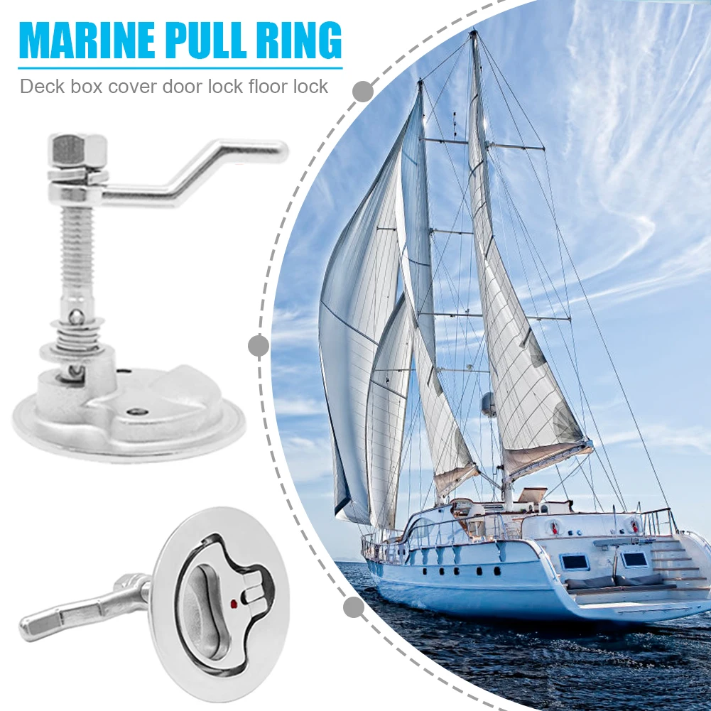 Marine Boat Locker Deck Hatch Cover Lifting Pull Ring 316 Stainless Steel Flush Mounting Lock Handle Boat Yacht Hardware Parts
Marine Boat Locker Deck Hatch Cover Lifting Pull Ring 316 Stainless Steel Flush Mounting Lock Handle Boat Yacht Hardware Parts