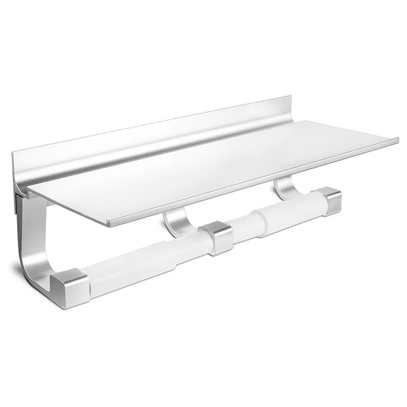 Toilet Paper Holder,Wall Mounted Double Rolls Toilet Paper Roll Holder with Shelf for Toilet,Bathroom - Space Aluminum
Toilet Paper Holder,Wall Mounted Double Rolls Toilet Paper Roll Holder with Shelf for Toilet,Bathroom - Space Aluminum