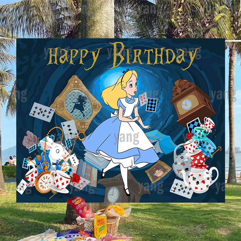 Cartoon Happy Baby Shower Birthday Disney Alice In Wonderland Backdrop Playing CARDS Decoration Girl Princess Backgrounds Banner
Cartoon Happy Baby Shower Birthday Disney Alice In Wonderland Backdrop Playing CARDS Decoration Girl Princess Backgrounds Banner