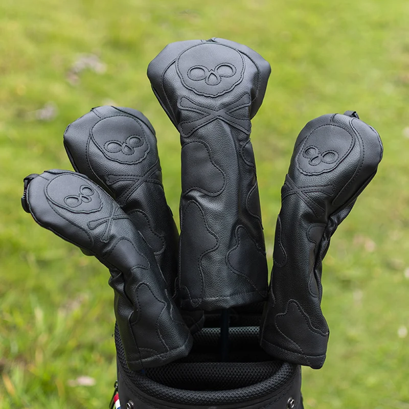 Golf club head cover set skull head cover Black White fairway mixed wood cover leather cover for mixed fairway woods
Golf club head cover set skull head cover Black White fairway mixed wood cover leather cover for mixed fairway woods