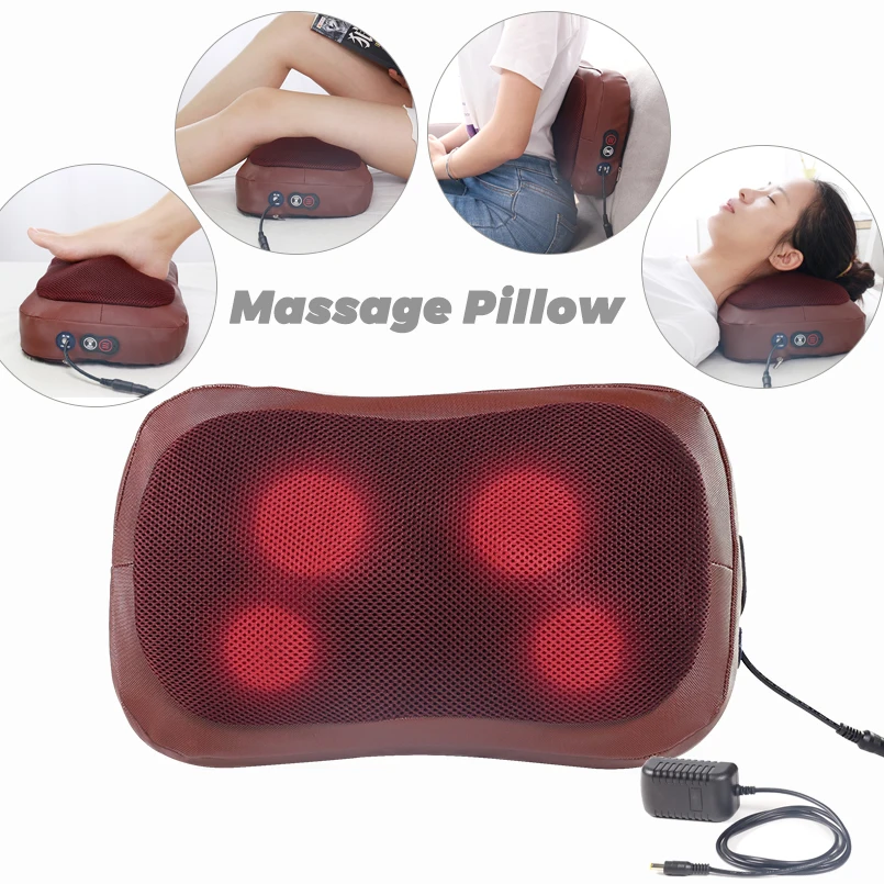 Electric deep Tissue Kneading Massager for full body Pain Relief Shiatsu back and neck Massage Pillow with Heat
Electric deep Tissue Kneading Massager for full body Pain Relief Shiatsu back and neck Massage Pillow with Heat