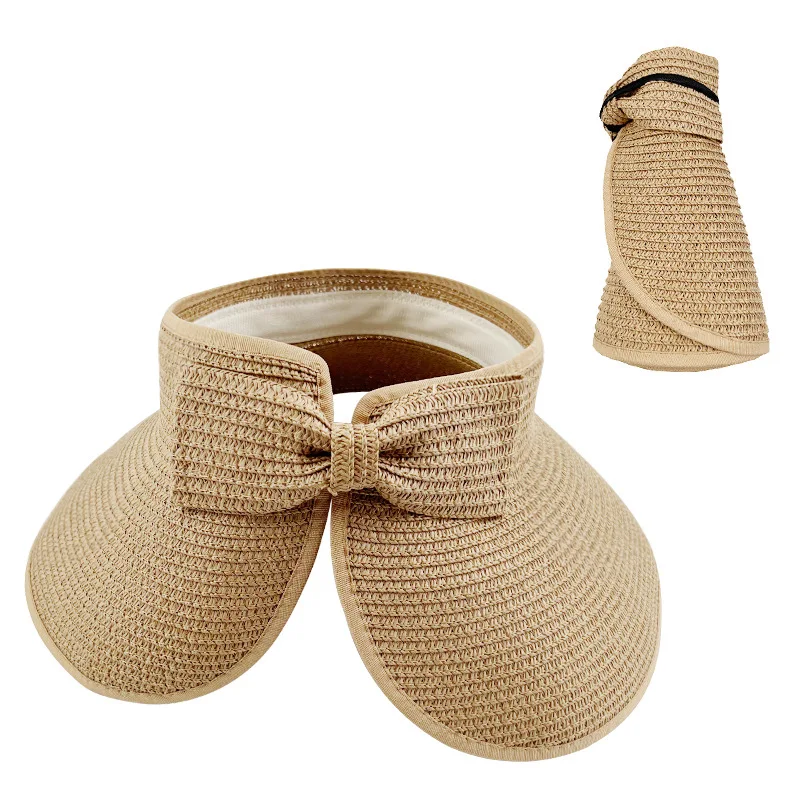 Women Foldable Empty Top Straw Hat Summer Outdoor Portable Sunscreen Big Brim Anti-ultraviolet Bow Beach Caps Sun UV Protection
Women Foldable Empty Top Straw Hat Summer Outdoor Portable Sunscreen Big Brim Anti-ultraviolet Bow Beach Caps Sun UV Protection
