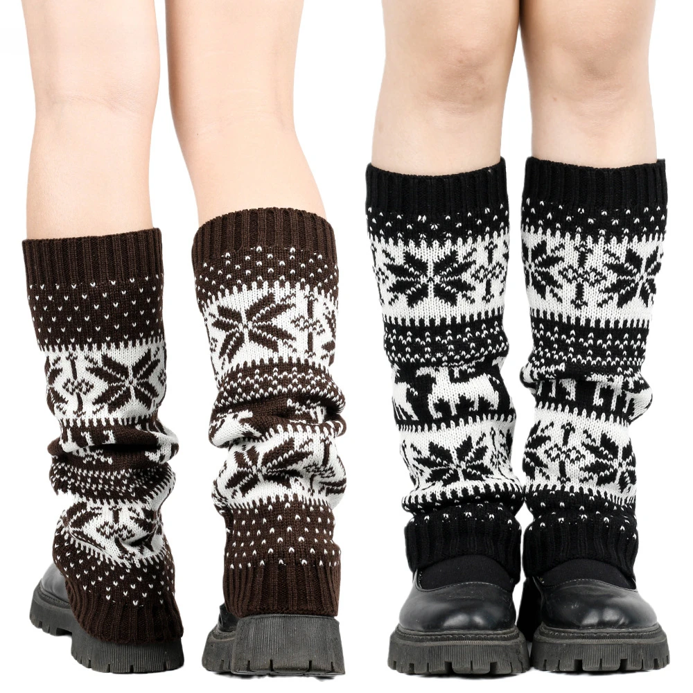 Christmas Leg Warmers Thickened Christmas Stockings Snowflake Deer Pattern Warm Foot Cover Knitted Foot Cover Long Socks
Christmas Leg Warmers Thickened Christmas Stockings Snowflake Deer Pattern Warm Foot Cover Knitted Foot Cover Long Socks