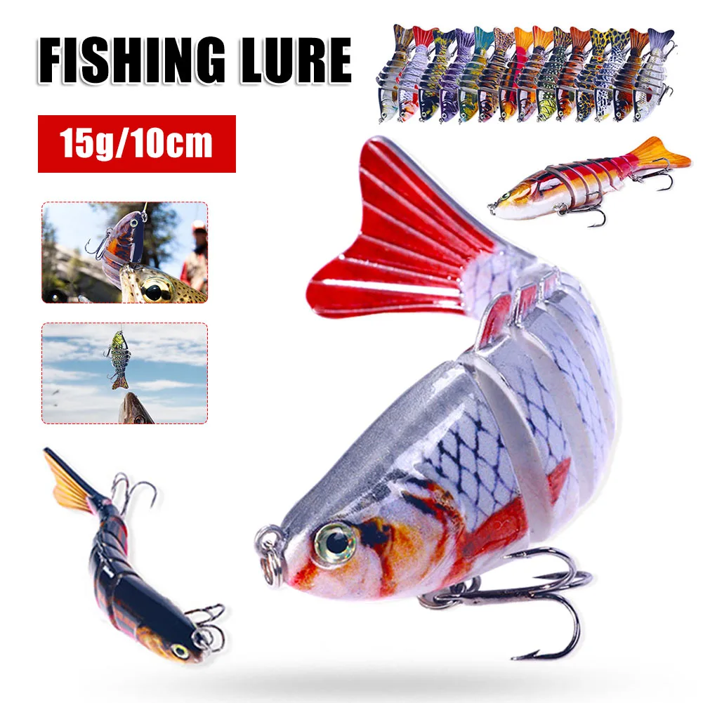 10cm 15g 7-Jointed Multi Sections Fishing Lure Swimbait Wobblers Crankbait Artificial Baits for Trout Bass Fishing Tackle Tool
10cm 15g 7-Jointed Multi Sections Fishing Lure Swimbait Wobblers Crankbait Artificial Baits for Trout Bass Fishing Tackle Tool