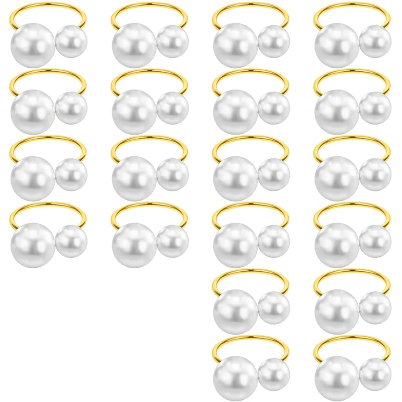 20Pack Pearl Napkin Rings Set Gold Napkin Buckles Metal Holiday Napkin Rings Holders Serviette Buckles for Table Decor
20Pack Pearl Napkin Rings Set Gold Napkin Buckles Metal Holiday Napkin Rings Holders Serviette Buckles for Table Decor