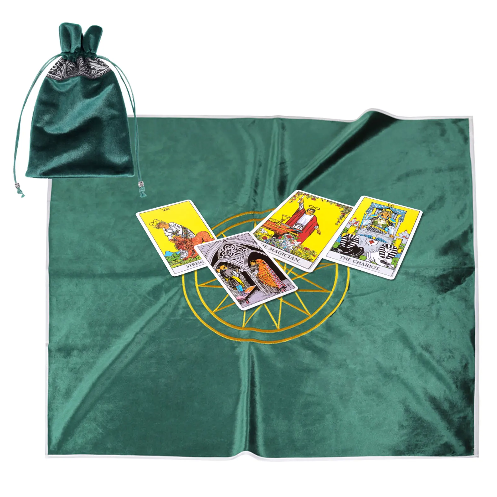 31.5*31.5in Retro Tarot Cards Bag Party Table Cloth Board Game Tablecloth Divination Velvet
31.5*31.5in Retro Tarot Cards Bag Party Table Cloth Board Game Tablecloth Divination Velvet