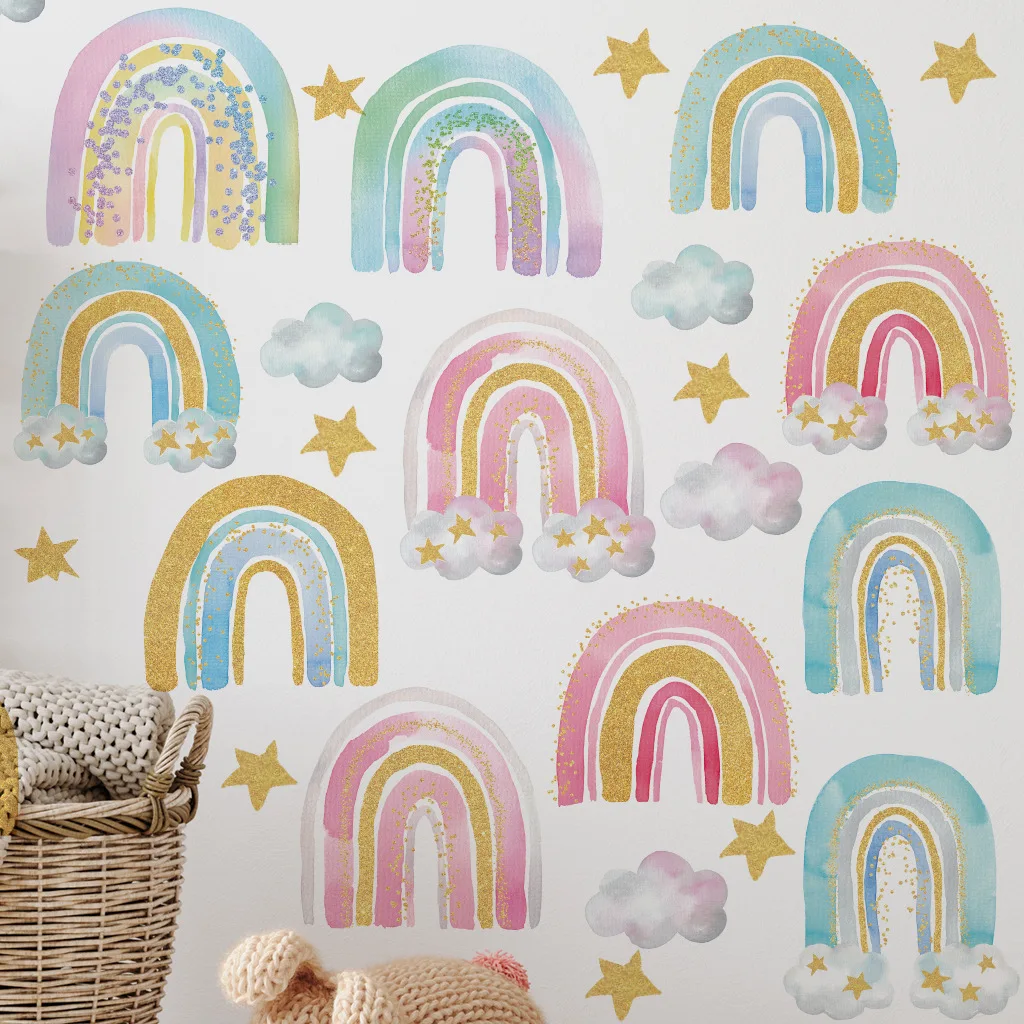 Rainbows Wall Stickers For Kids Rooms Nordic Bohemia Style Decorative Sticker Children Wall Stickers For Children's Room Girl
Rainbows Wall Stickers For Kids Rooms Nordic Bohemia Style Decorative Sticker Children Wall Stickers For Children's Room Girl