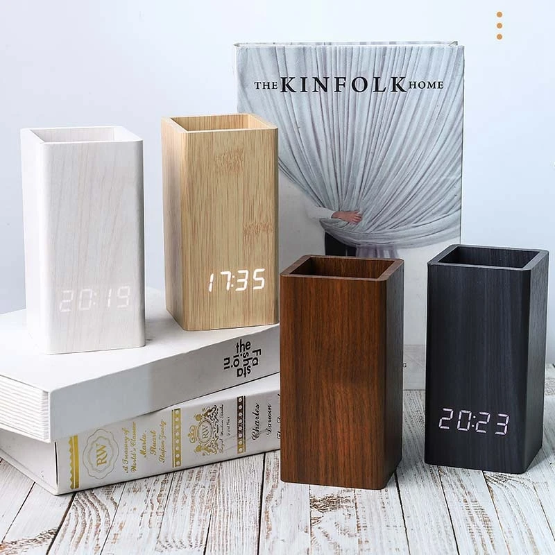 Creative Pen Holder Clock LED Electronic Clock Desktop Pen Holder Student Stationery Voice Controlled Electronic Clock
Creative Pen Holder Clock LED Electronic Clock Desktop Pen Holder Student Stationery Voice Controlled Electronic Clock