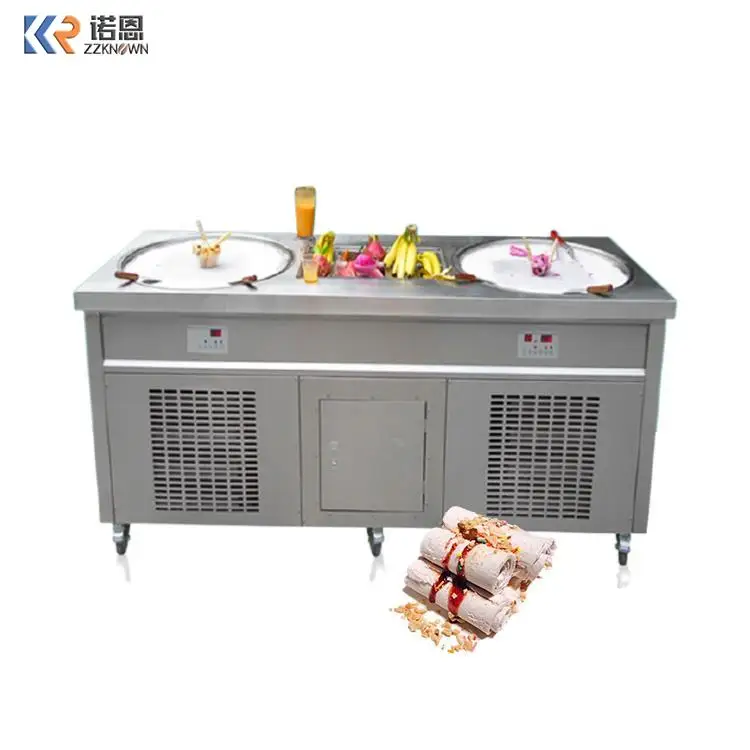China Wholesale Prices Thai Stir Fry Ice Cream Rolls Machine OEM Customized Cold Pan Double Pan Fried Ice Cream Rolls Machine
China Wholesale Prices Thai Stir Fry Ice Cream Rolls Machine OEM Customized Cold Pan Double Pan Fried Ice Cream Rolls Machine