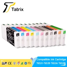 11Colors/Set T6531 T6531-T6539 T653A T653B Compatible Ink Cartridge Filled With Ink For Epson Stylus Pro 4900 4910 Printer 200ML