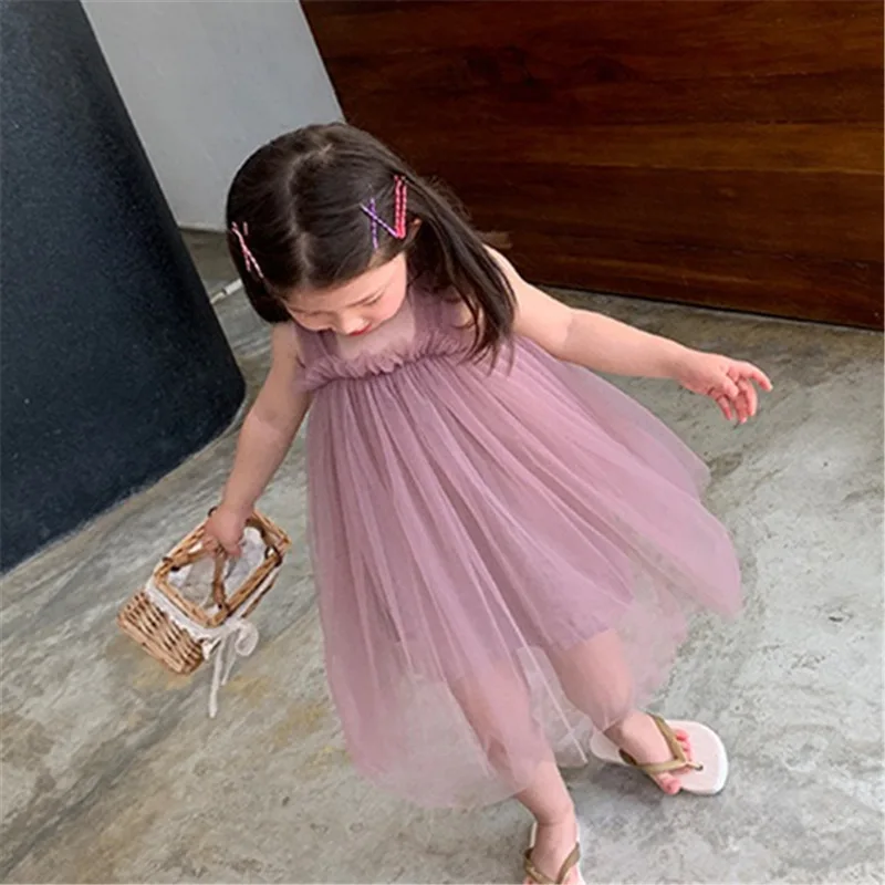Summer Girls Dress Solid Net Yarn Fairy Suspender Dress Fashion Kids Outfit Sweet Baby Casual Clothes Children'S Clothing
Summer Girls Dress Solid Net Yarn Fairy Suspender Dress Fashion Kids Outfit Sweet Baby Casual Clothes Children'S Clothing