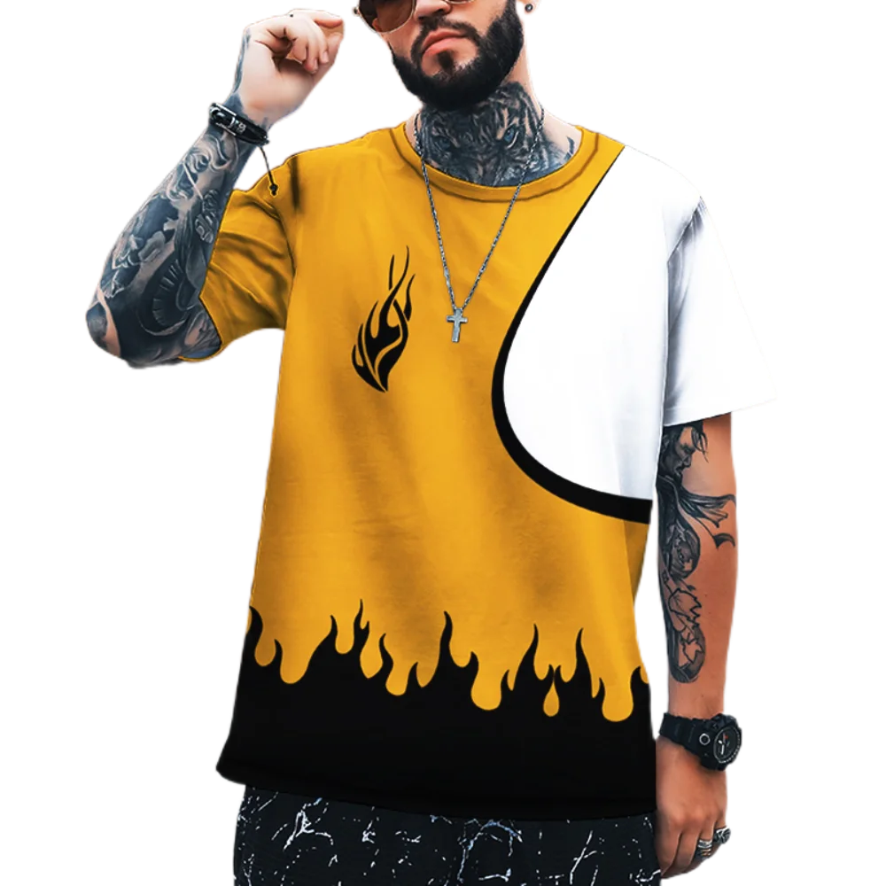 2023 Men's Shirt Unique Geometric Dual Color Design Fashion New Print 3D Fashion Round Neck Sport T-shirt 
2023 Men's Shirt Unique Geometric Dual Color Design Fashion New Print 3D Fashion Round Neck Sport T-shirt