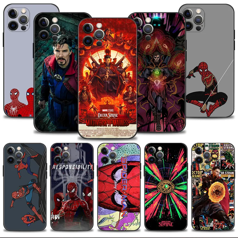 Marvel Spiderman Three Doctor Strange Two Silicone For Apple iPhone 13 XR 14 7 Plus X XS 11 8 12 Pro Max SE2 Mini SE 6S Coque
Marvel Spiderman Three Doctor Strange Two Silicone For Apple iPhone 13 XR 14 7 Plus X XS 11 8 12 Pro Max SE2 Mini SE 6S Coque