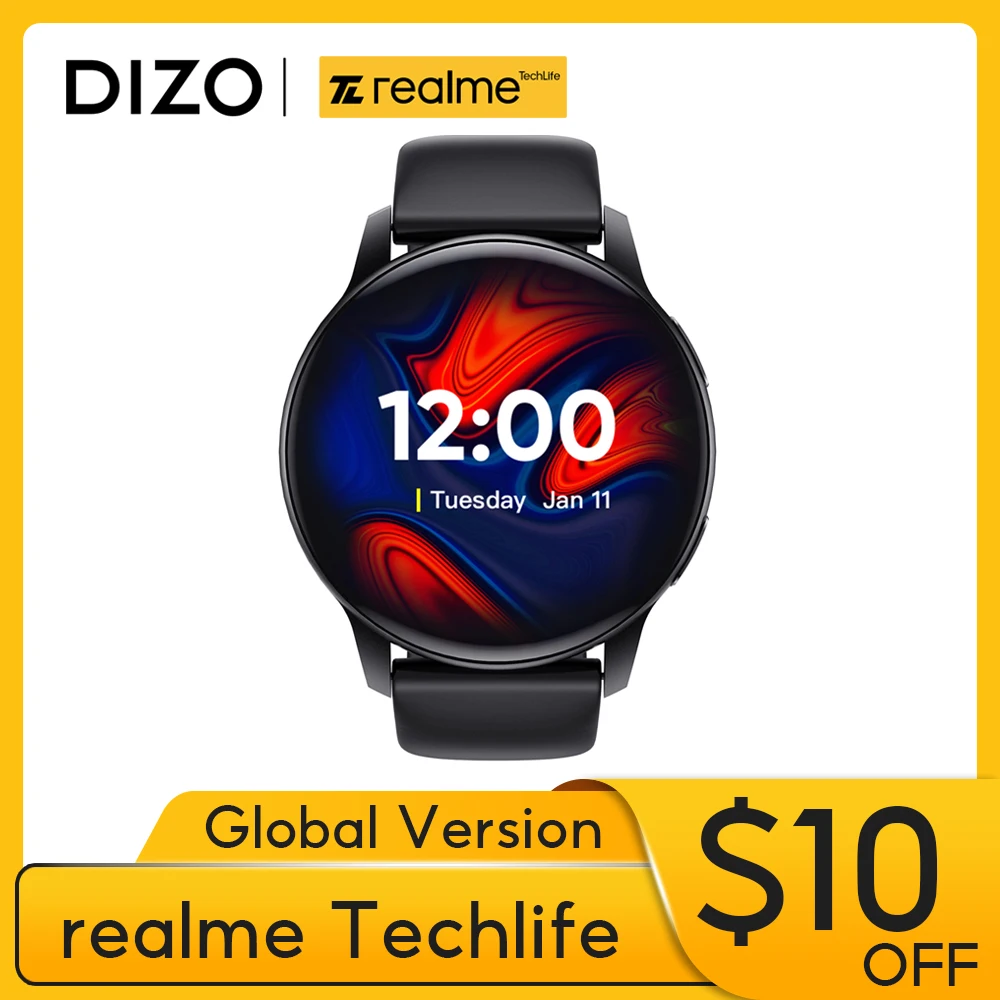 Умные часы глобальная версия realme DIZO, умные часы с дисплеем AMOLED, водонепроницаемый фитнес-трекер 5ATM, спортивные умные часы для женщин и мужчи...
Умные часы глобальная версия realme DIZO, умные часы с дисплеем AMOLED, водонепроницаемый фитнес-трекер 5ATM, спортивные умные часы для женщин и мужчи...