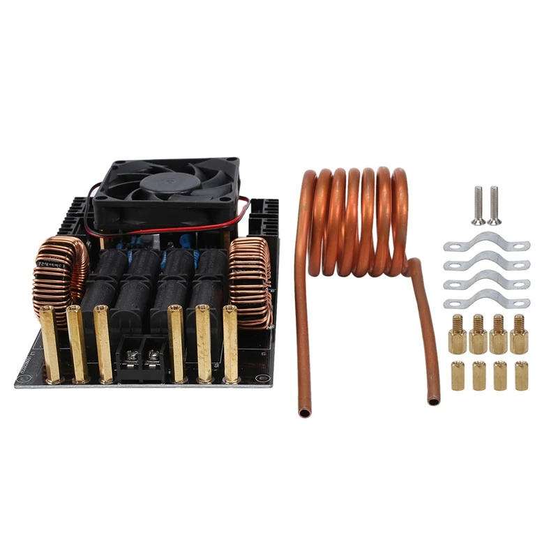 DC 12-40V 50A 1KW ZVS Induction Heater High Voltage Generator High Frequency Low Voltage 1000W Board With Coil
DC 12-40V 50A 1KW ZVS Induction Heater High Voltage Generator High Frequency Low Voltage 1000W Board With Coil