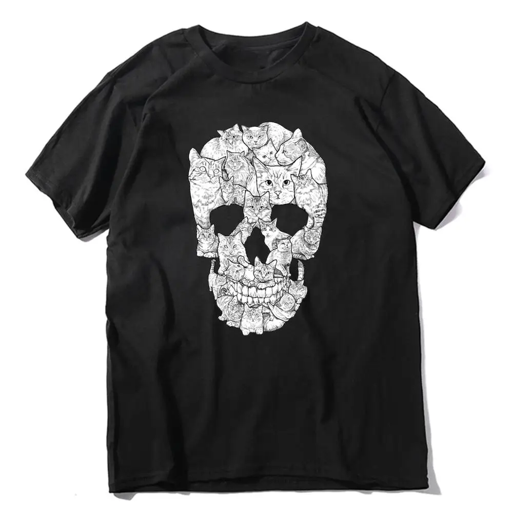 Cat Skull Design Horror Skull T Shirt Halloween Men Short Sleeve Men Terror T-Shirt Cotton High Quality Round Neck Tees Printing
Cat Skull Design Horror Skull T Shirt Halloween Men Short Sleeve Men Terror T-Shirt Cotton High Quality Round Neck Tees Printing