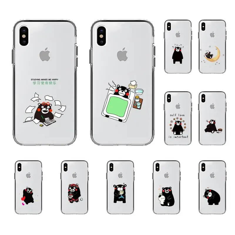 YNDFCNB Kumamon Phone Case for iPhone 11 12 13 mini pro XS MAX 8 7 6 6S Plus X 5S SE 2020 XR clear case
YNDFCNB Kumamon Phone Case for iPhone 11 12 13 mini pro XS MAX 8 7 6 6S Plus X 5S SE 2020 XR clear case