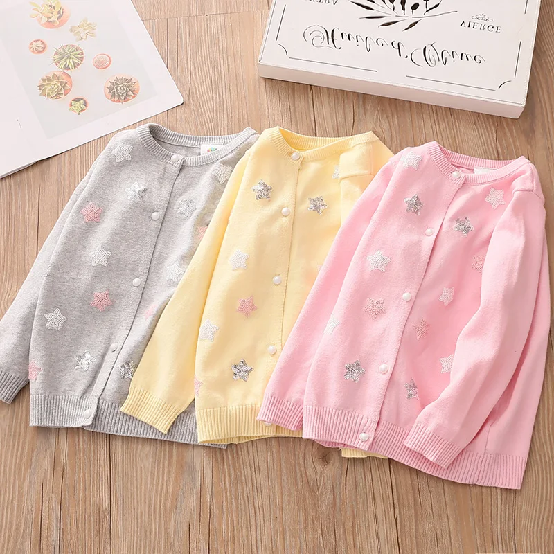 2022 Autumn Spring 2 3-10 Years Children Birthday Gift Baby Glitter Star Knitted Sweaters Jacket Kids Girls Long Sleeve Cardigan
2022 Autumn Spring 2 3-10 Years Children Birthday Gift Baby Glitter Star Knitted Sweaters Jacket Kids Girls Long Sleeve Cardigan