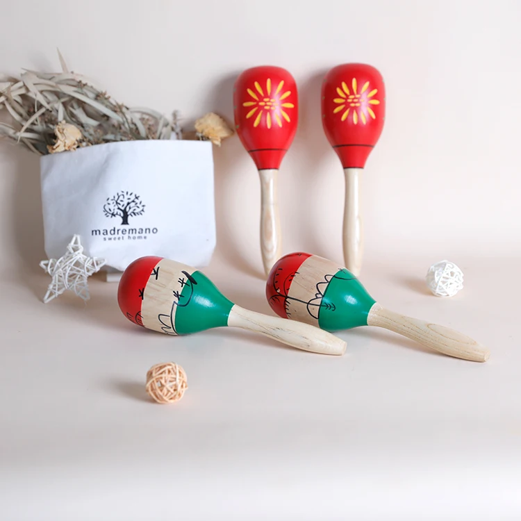Kids baby colorful musical instruments painting carnival customized wooden maracas
Kids baby colorful musical instruments painting carnival customized wooden maracas