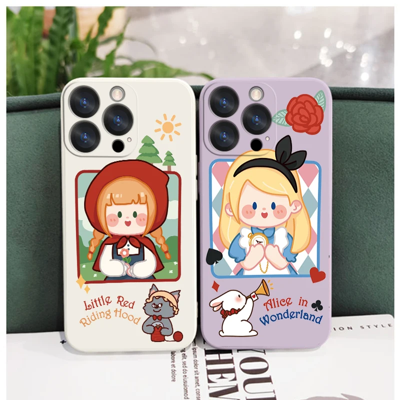 Disney Princess Alice Little Red For Apple iPhone 14 13 12 11 Pro Max Plus XS XR X 8 7 SE Liquid Rope Phone Case Capa Cover
Disney Princess Alice Little Red For Apple iPhone 14 13 12 11 Pro Max Plus XS XR X 8 7 SE Liquid Rope Phone Case Capa Cover