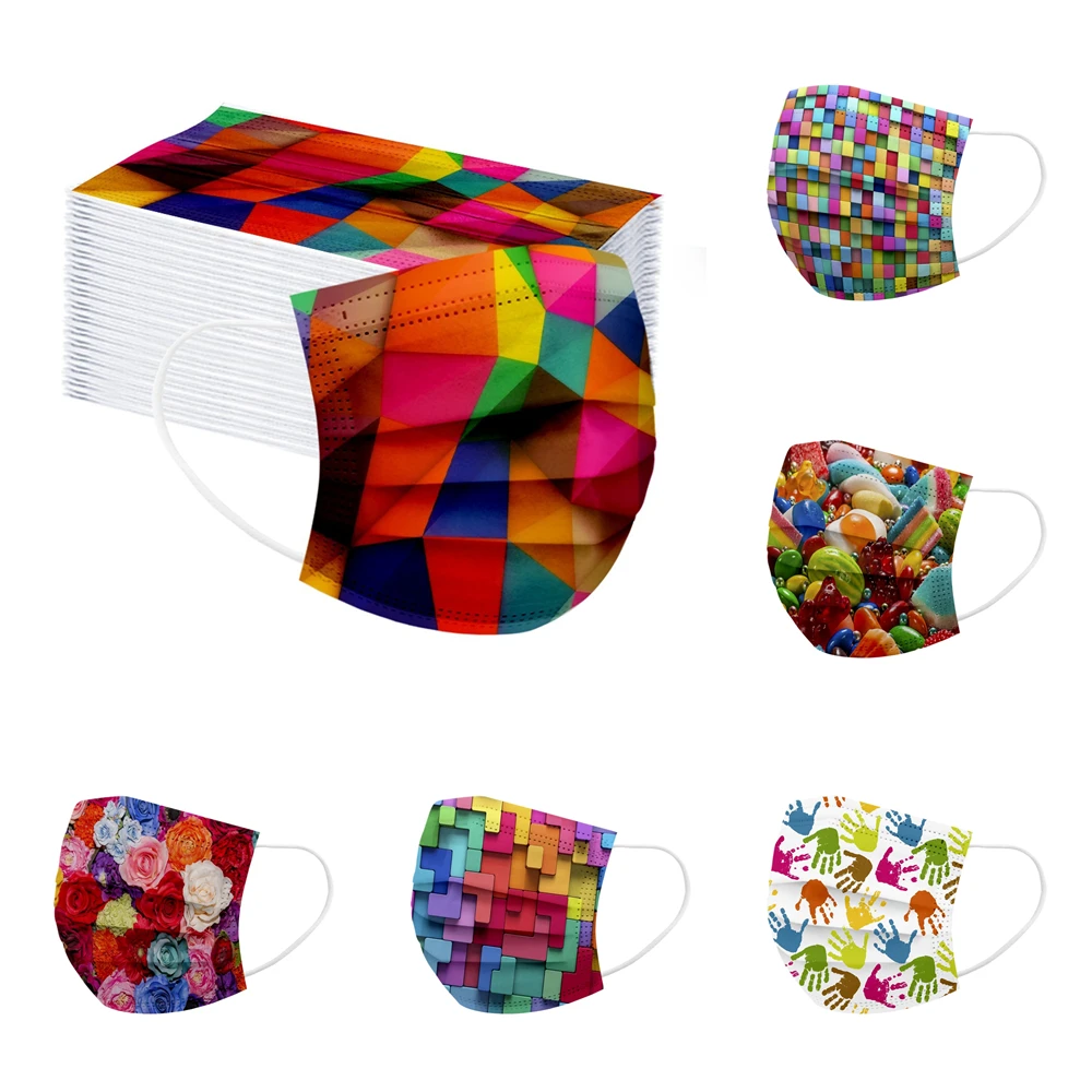 50pcs Mixed Color Adult Disposable Face Masks for Virus Protection Rainbow Disposable Facemasks Mascarillas 3 Layer Mascarillas
50pcs Mixed Color Adult Disposable Face Masks for Virus Protection Rainbow Disposable Facemasks Mascarillas 3 Layer Mascarillas