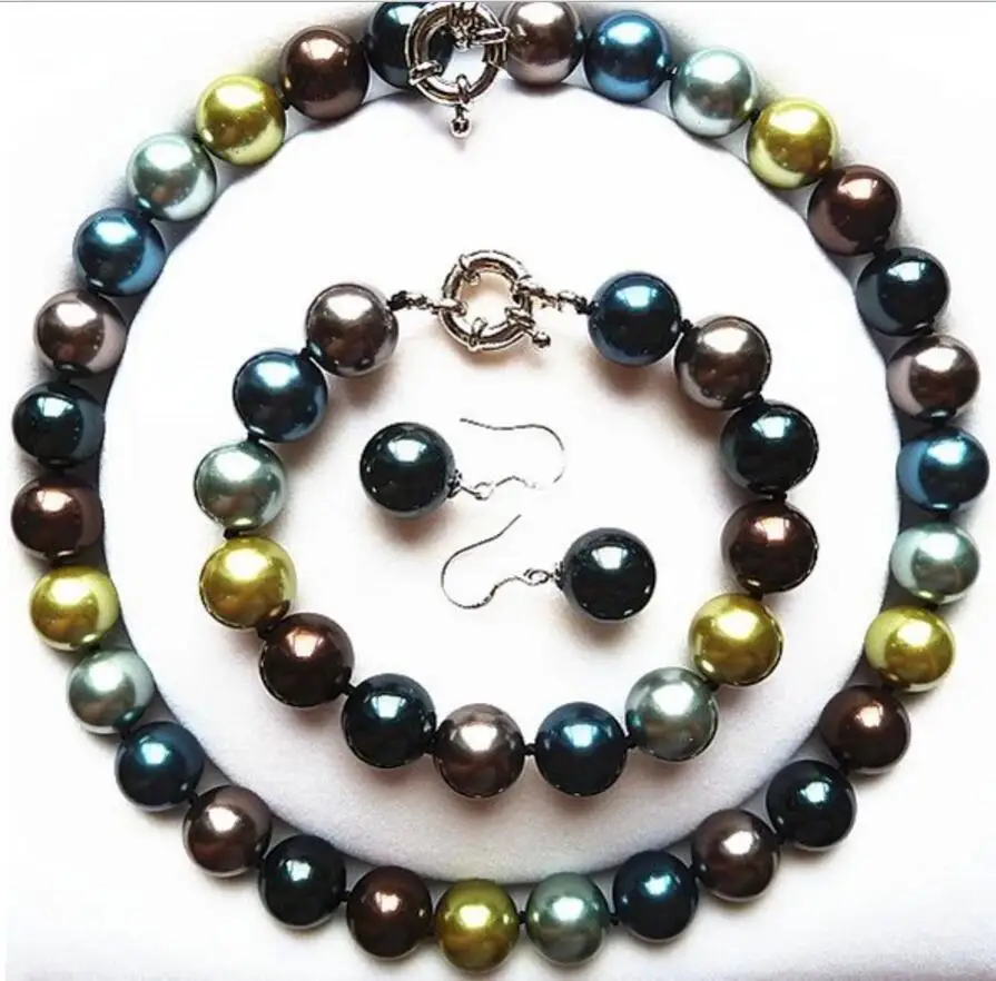 hot sell new - Boutique fashion lady 14MM Green Pearl Bead Jewelry Set-RGRDF
hot sell new - Boutique fashion lady 14MM Green Pearl Bead Jewelry Set-RGRDF