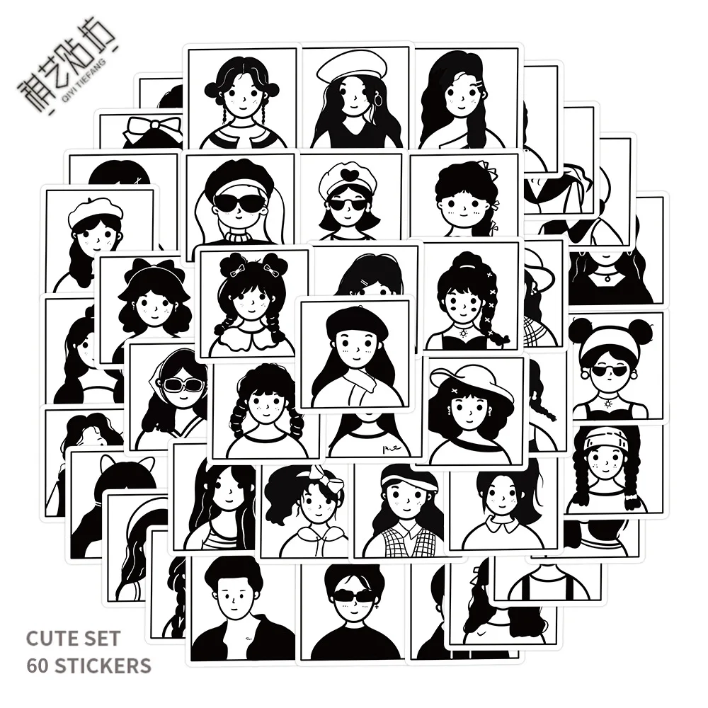 Original Ins Black-and-white Cartoon Scrapbook Sticker Phone Case Mug Waterproof Sticker
Original Ins Black-and-white Cartoon Scrapbook Sticker Phone Case Mug Waterproof Sticker