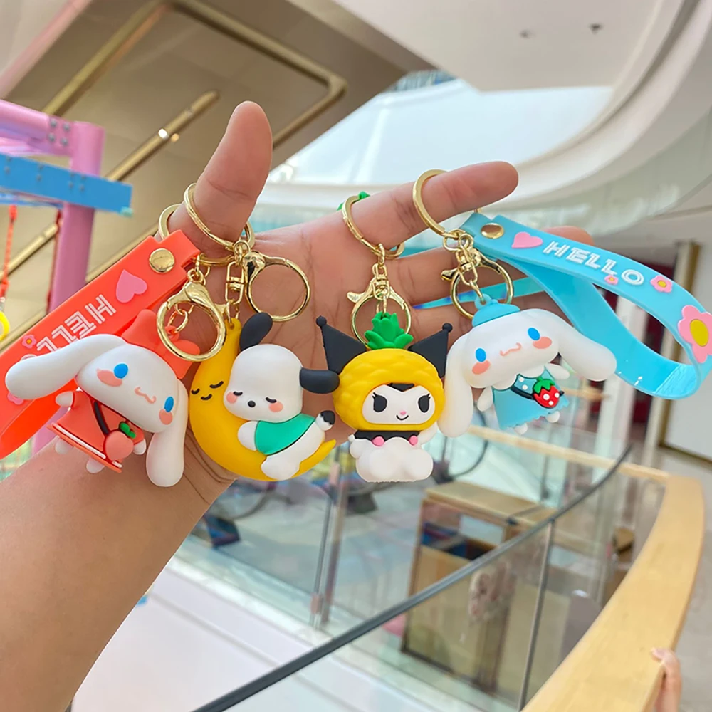 Kawaii Sanrio Keychain Cute Cartoon Hello Kitty Kuromi Cinnamoroll Car Key Ring Backpack Pendant Ornaments Gifts For Friends
Kawaii Sanrio Keychain Cute Cartoon Hello Kitty Kuromi Cinnamoroll Car Key Ring Backpack Pendant Ornaments Gifts For Friends