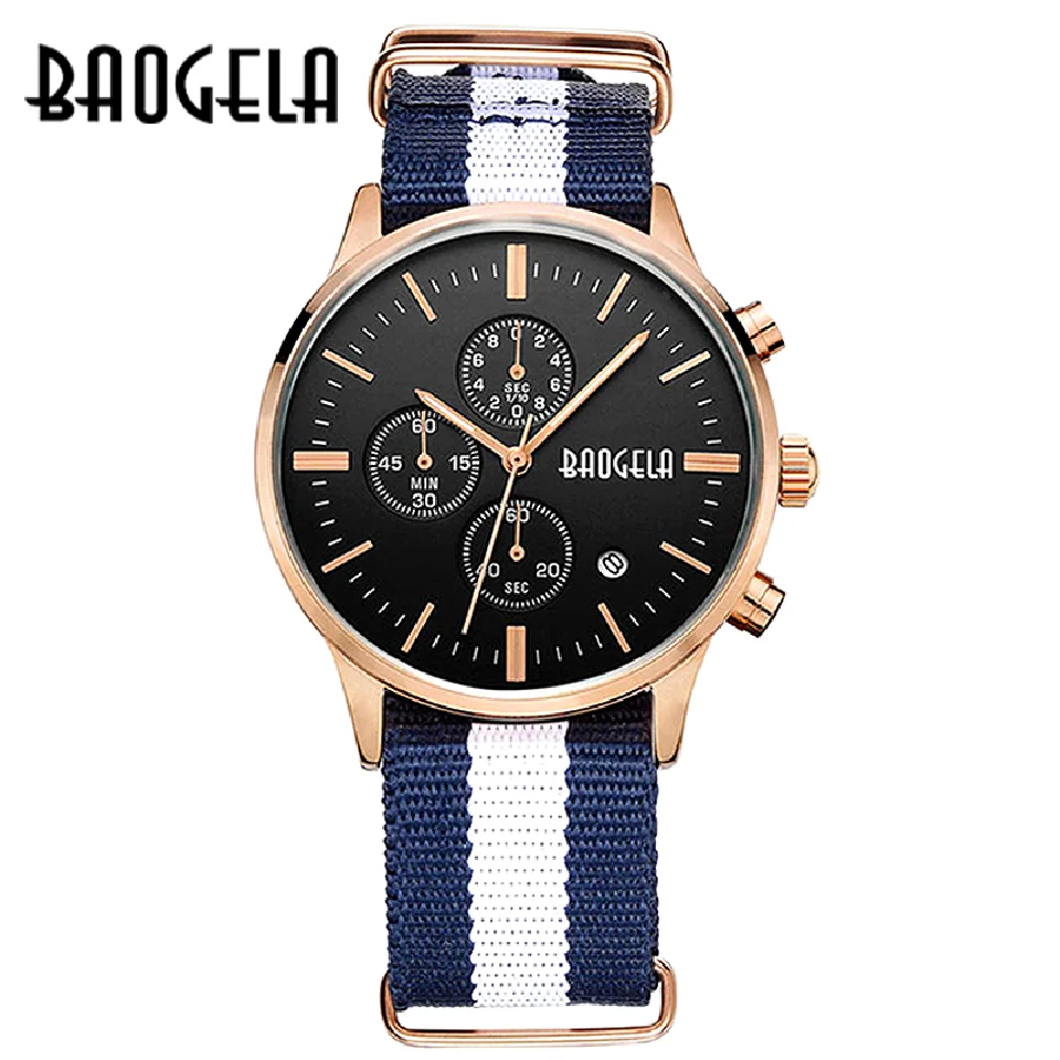 BAOGELA Chronograph Men Watches Sport Quartz Watches Canvas Military Watch For Men Male Wristwatches Relogio
BAOGELA Chronograph Men Watches Sport Quartz Watches Canvas Military Watch For Men Male Wristwatches Relogio