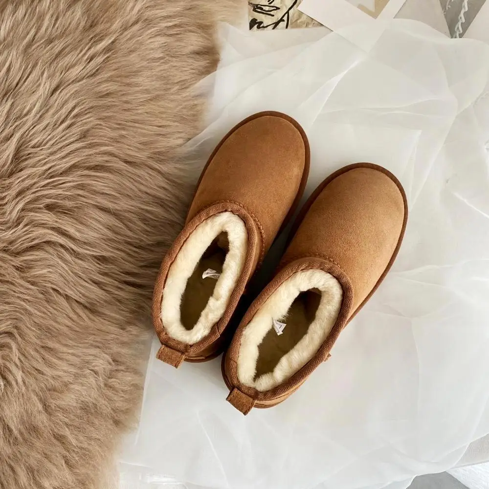 NEW 2022 Style Basic Short Mini Winter Snow Boots Women Waterproof Sneakers Natural Wool Fur Lined Ankle Warm Flat Shoes 35-44
NEW 2022 Style Basic Short Mini Winter Snow Boots Women Waterproof Sneakers Natural Wool Fur Lined Ankle Warm Flat Shoes 35-44