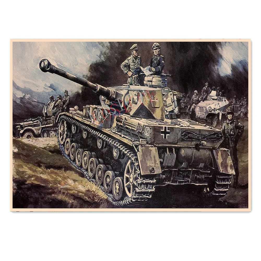 Mechanical Legion Vintage Military Art Poster Wall Sticker WW II GER Wehrmacht Panzer Weapon Poster Retro Kraft paper Painting
Mechanical Legion Vintage Military Art Poster Wall Sticker WW II GER Wehrmacht Panzer Weapon Poster Retro Kraft paper Painting