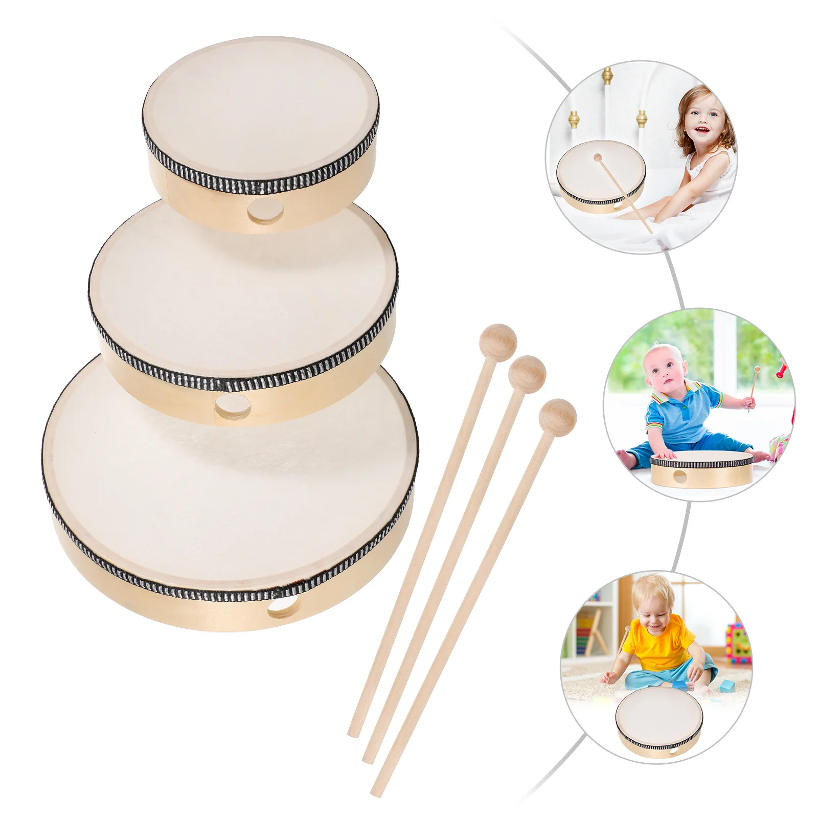 Drum Hand Kids Toy Percussion Musical Wooden Toys Instruments Wood Toddler Baby Frameinstrument Children Set Drums Enlightenment
Drum Hand Kids Toy Percussion Musical Wooden Toys Instruments Wood Toddler Baby Frameinstrument Children Set Drums Enlightenment