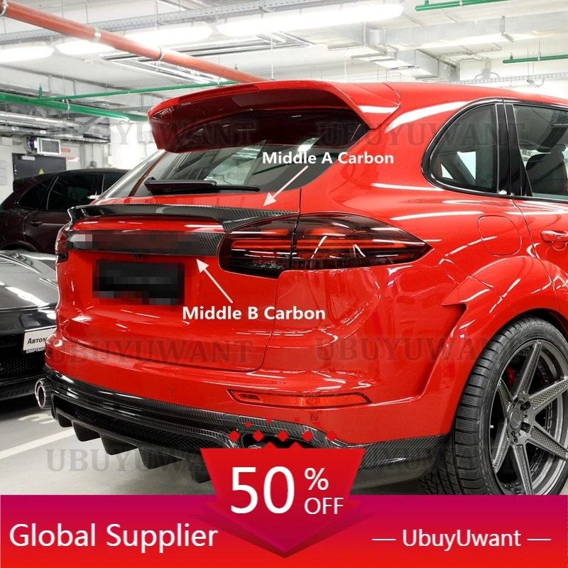 Carbon Fiber Car Rear Middle Spoiler Wing For Porsche Cayenne 958 92A MK2 SUV 4 Door 2015-2017 GTS Sport Trunk Wing Spoiler
Carbon Fiber Car Rear Middle Spoiler Wing For Porsche Cayenne 958 92A MK2 SUV 4 Door 2015-2017 GTS Sport Trunk Wing Spoiler