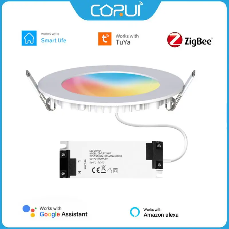Умный потолочный светильник CORUI Tuya Zigbee 6 Вт RGB с регулируемой яркостью, светодиодный прожектор Alexa Google Home, управление таймером, потолочный светильник для умной жизни
Умный потолочный светильник CORUI Tuya Zigbee 6 Вт RGB с регулируемой яркостью, светодиодный прожектор Alexa Google Home, управление таймером, потолочный светильник для умной жизни