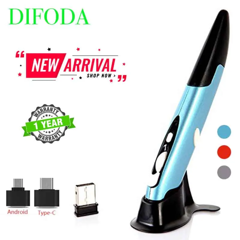 DIFODA Wireless Mouse Optical Pen Air Mouse Battery Powered 2.4GHz USB for Laptops Desktops Tablet PC 2.4G Office Pen Mouse#567
DIFODA Wireless Mouse Optical Pen Air Mouse Battery Powered 2.4GHz USB for Laptops Desktops Tablet PC 2.4G Office Pen Mouse#567