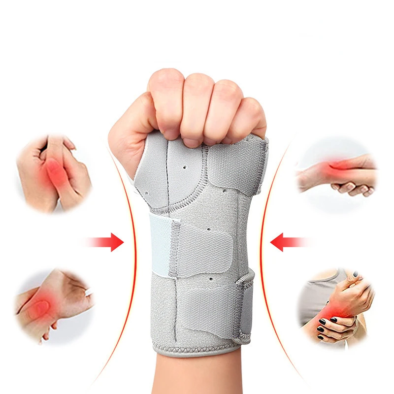 

1PCS Wrist Splint Carpal Tunnel Protector Wrist Support Hand Brace Palm Wrap Wrist Injury Fracture Fixed Orthopedic Wristband