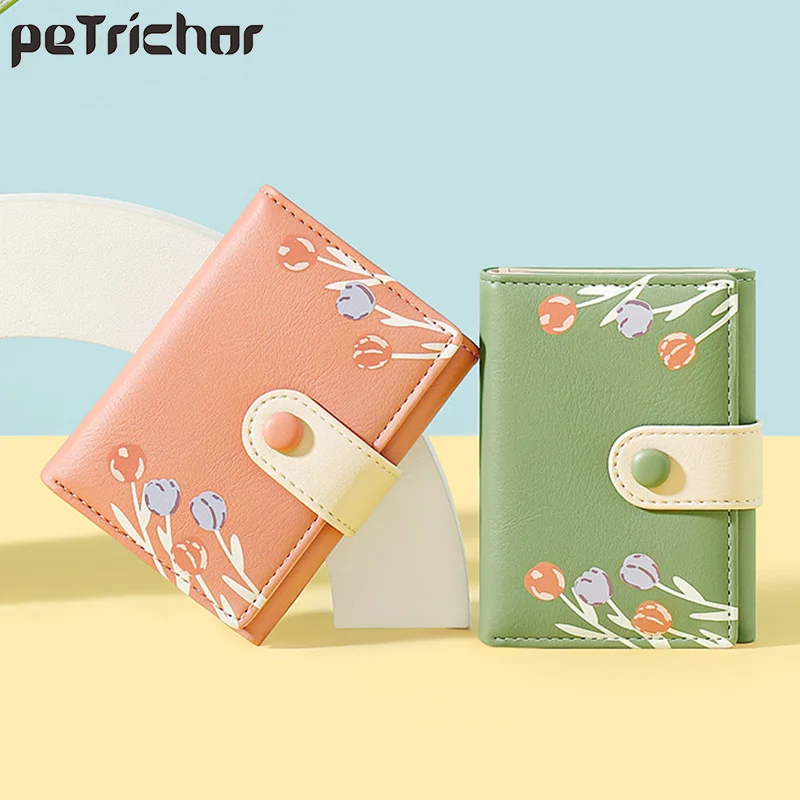 Tulip Printed Small Women Wallet High Quality Pu Leather Mini Purse Card Holder Brand Designer Women's Wallets Short Clutch Bag
Tulip Printed Small Women Wallet High Quality Pu Leather Mini Purse Card Holder Brand Designer Women's Wallets Short Clutch Bag